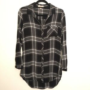 Anthropologie Plaid Long Sleeve